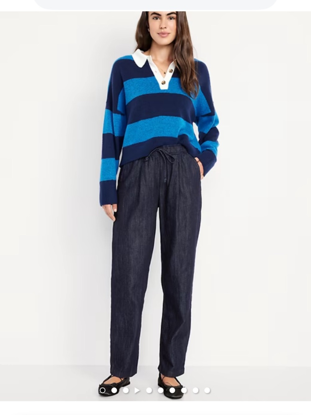 OLD NAVY | High Waisted Billie Straight Ankle Trouser, Dark Rise, Size XL